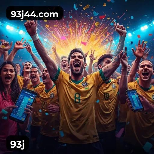 Imagem promocional da 93j mostrando a plataforma e suas vantagens