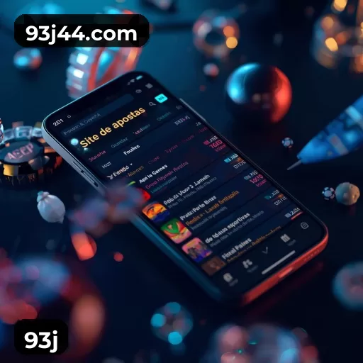 Imagem promocional da 93j mostrando a plataforma e suas vantagens