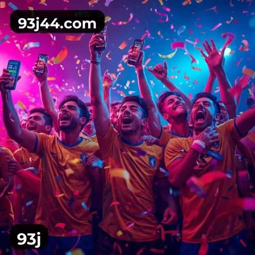 Imagem promocional da 93j mostrando a plataforma e suas vantagens